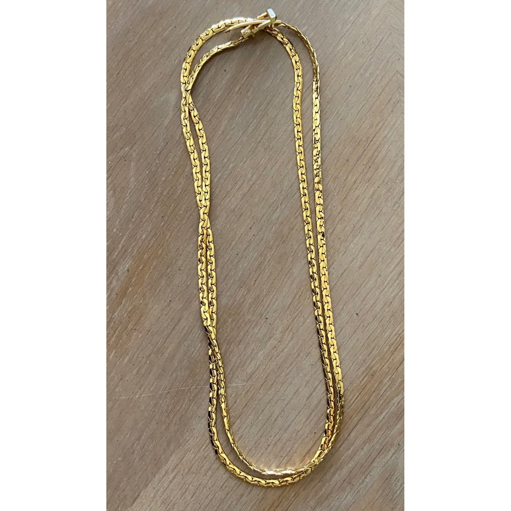Accessocraft Womens Necklace Belt Chain Buckle Clasp Gold Tone OS